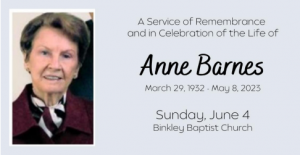 Anne Barnes Memorial