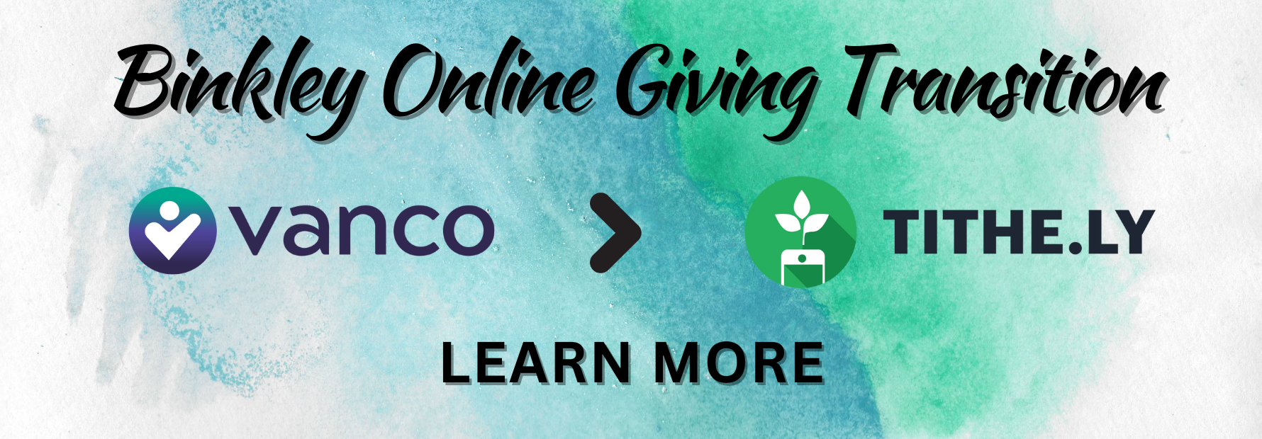 Binkley Online Giving Transition Learn More
