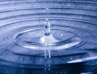 drop of water with ripples