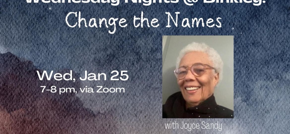 change the names with Sandy Joyce